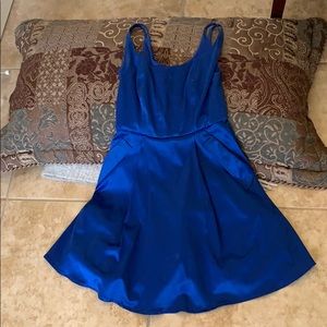 Blue teeze me silky dress
